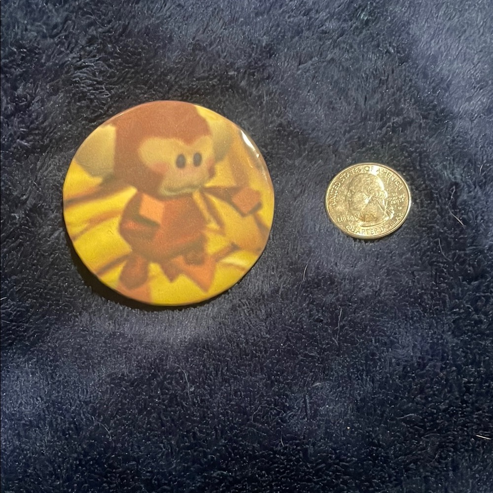 Monkey Button Pin